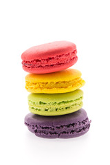 Macaron isolated on white