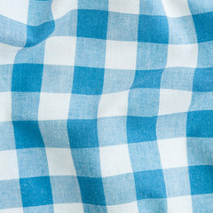 Blue tartan fabric striped texture