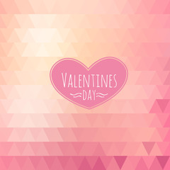 Valentine triangle background