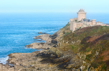 Fototapeta na wymiar Castle of La Latte. Exterior view (Brittany, France)