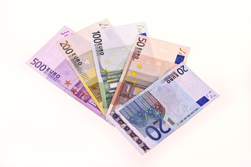 Obraz na płótnie Canvas Euro notes