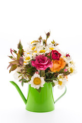 Flower bouquet isolated on white