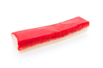 Crab stick isolated on white