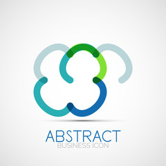 Line design loop logo