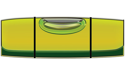 Bubble level isolated. Vector ilustration