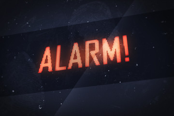 ALARM text on virtual screens
