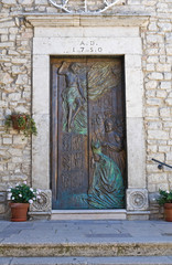 Fototapeta na wymiar Mother Church of Pietragalla. Basilicata. Italy.