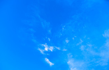Fototapeta na wymiar Blue sky and white clouds in Okinawa