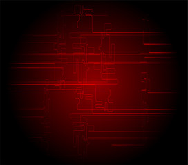 Abstract dark red black technical background