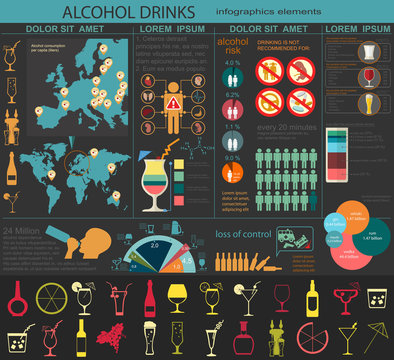 Alcohol Drinks Infographic