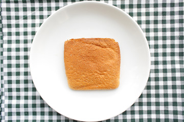 Toast in a plate