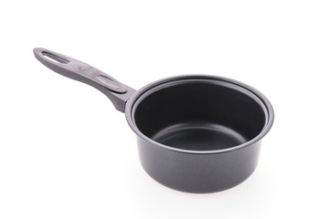 Iron pot isolated on white background