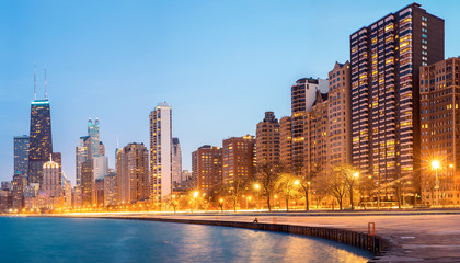 Fototapeta na wymiar Chicago Panorama USA