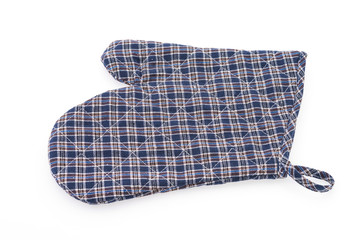 Mitten glove isolated on white background