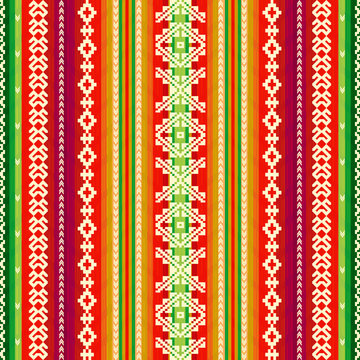 Ethnic fabric pattern
