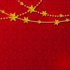 Christmas background with starry decorations