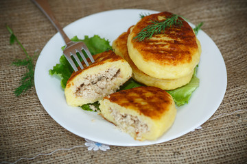 Potato cakes with meat