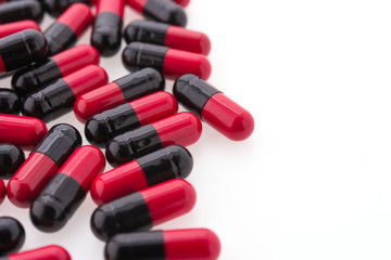 Tablet pill isolated on white background