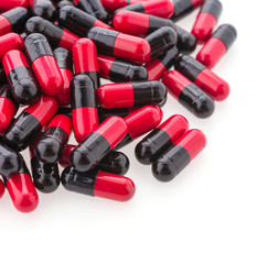 Tablet pill isolated on white background