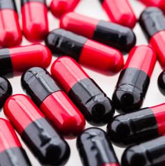 Tablet pill isolated on white background