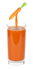 Glass of carrot juice