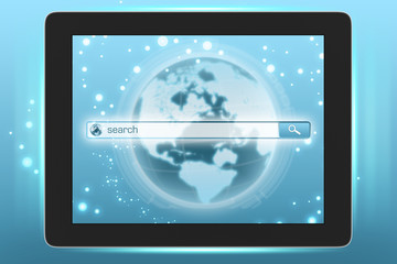 Virtual Internet search on the tablet