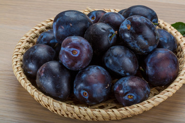 Fresh plums