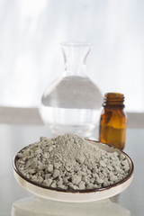 argile verte et huile essentielle