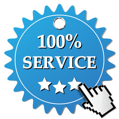 100% SERVICE ICON