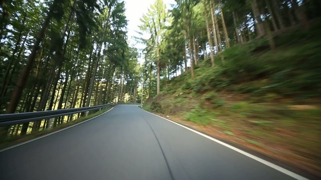 Ob-Board-Kamera im Schwarzwald, Deutschland