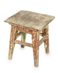 Old wooden stool
