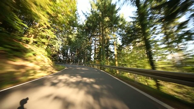Ob-Board-Kamera im Schwarzwald, Deutschland
