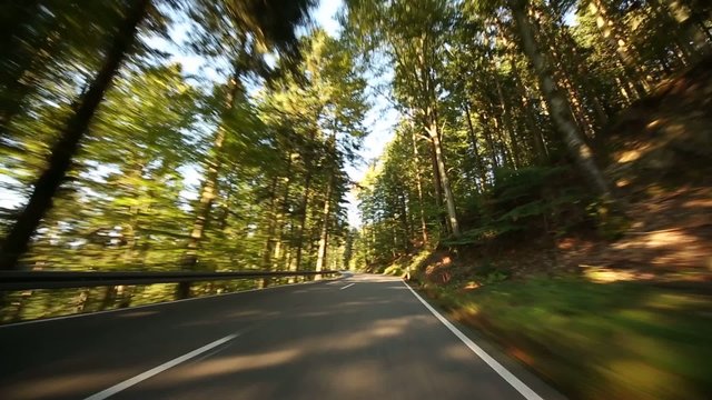Ob-Board-Kamera im Schwarzwald, Deutschland