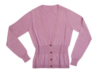 pink jacket isolated on white