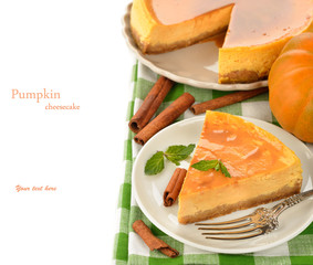 Pumpkin cheesecake