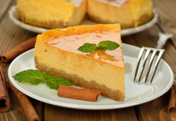 Pumpkin cheesecake