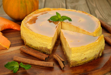 Pumpkin cheesecake