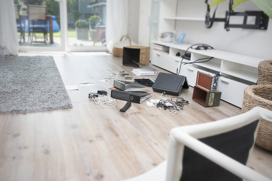 Chaos after burglary in an one-family house