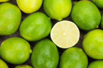 Fresh ripe limes