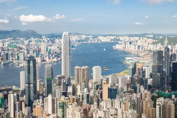 Foto op Plexiglas Hong Kong Skyline © vichie81
