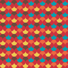 abstract retro geometric pattern