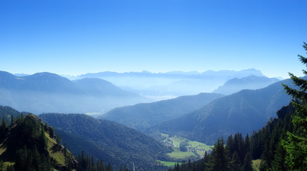 Fototapeta na wymiar view from the Laber mountain