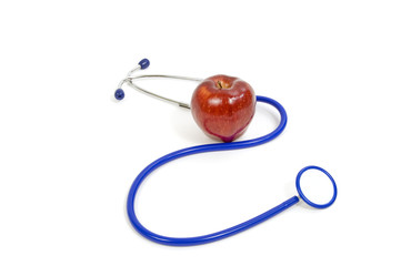 Apple With Stethoscope