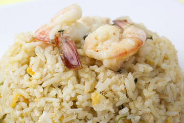 stir fried rice with shrimp