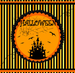 Halloween vector card