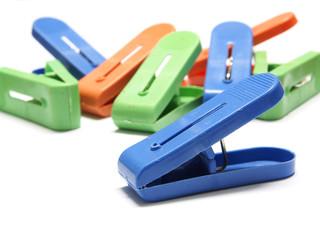 colorful clothes pins for hanging the laundry