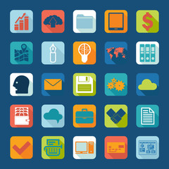 Set of business icons