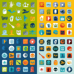 Set of halloween icons
