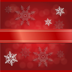 Naklejka na ściany i meble Snowflakes christmas card design
