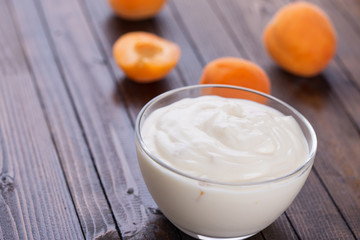 Yogurt with apricots